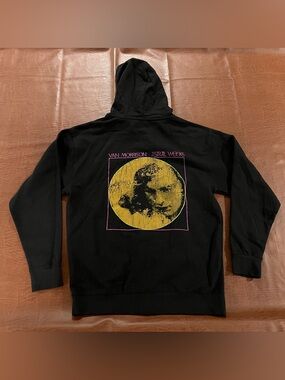 Van Morrison Band Tour Full-Zip Hoodie Sweatshirt - Dual Sided - Size Large